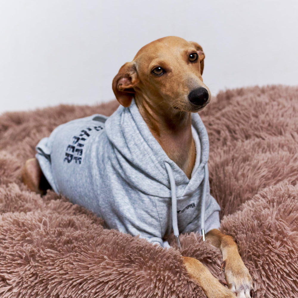 Tuff Pupper dog hoodie durable stitching ensures long-lasting wear.