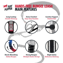 Tuff Pupper dual handles close-up demonstrates quick control near the dog.