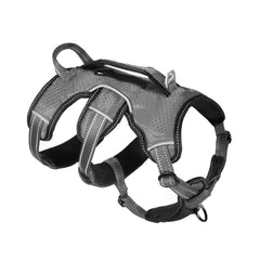 Tuff Pupper escape-proof harness front D-ring enables gentle steering during walks.