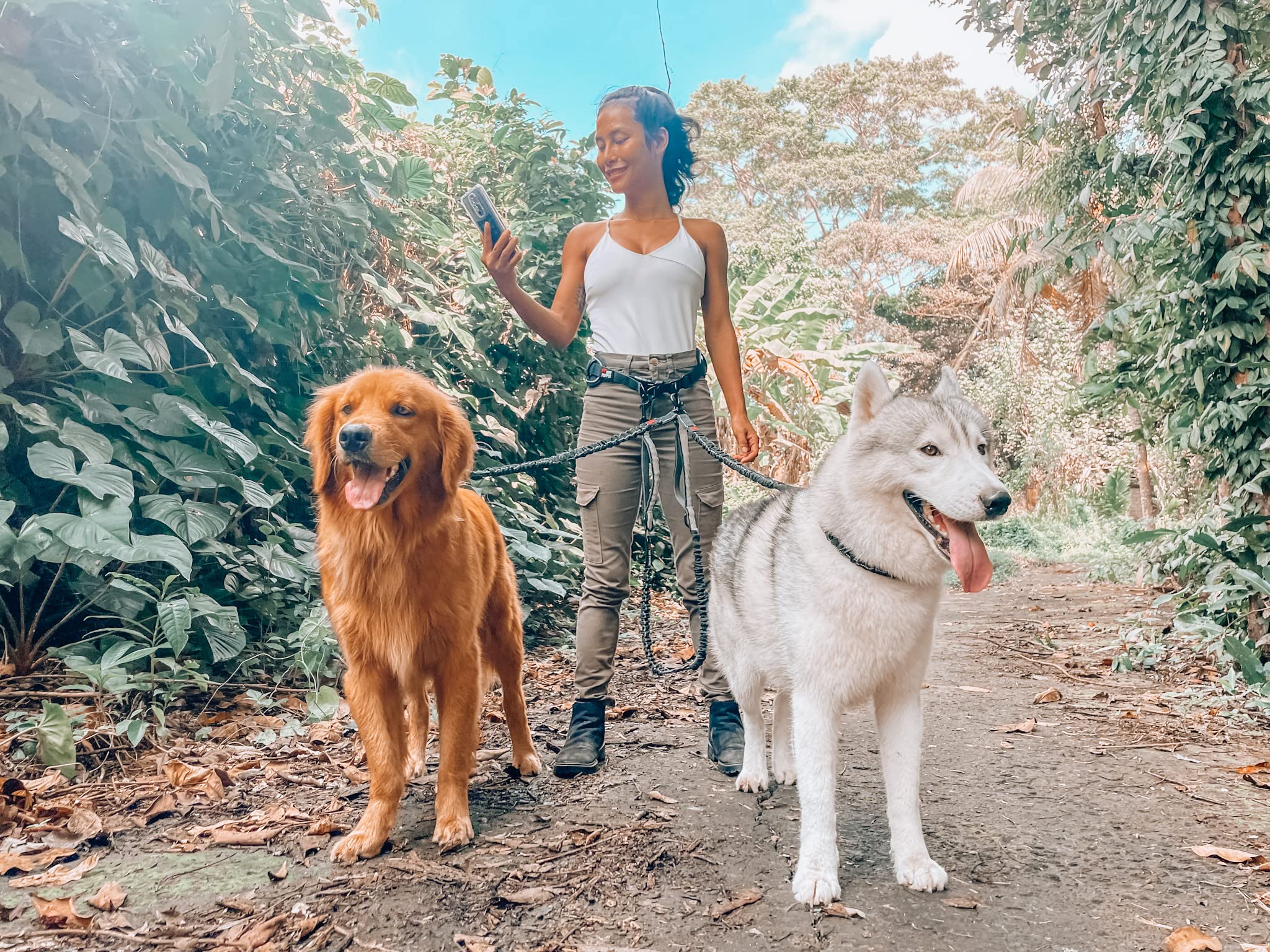 Tuff Pupper extendable leash module to add more dogs.