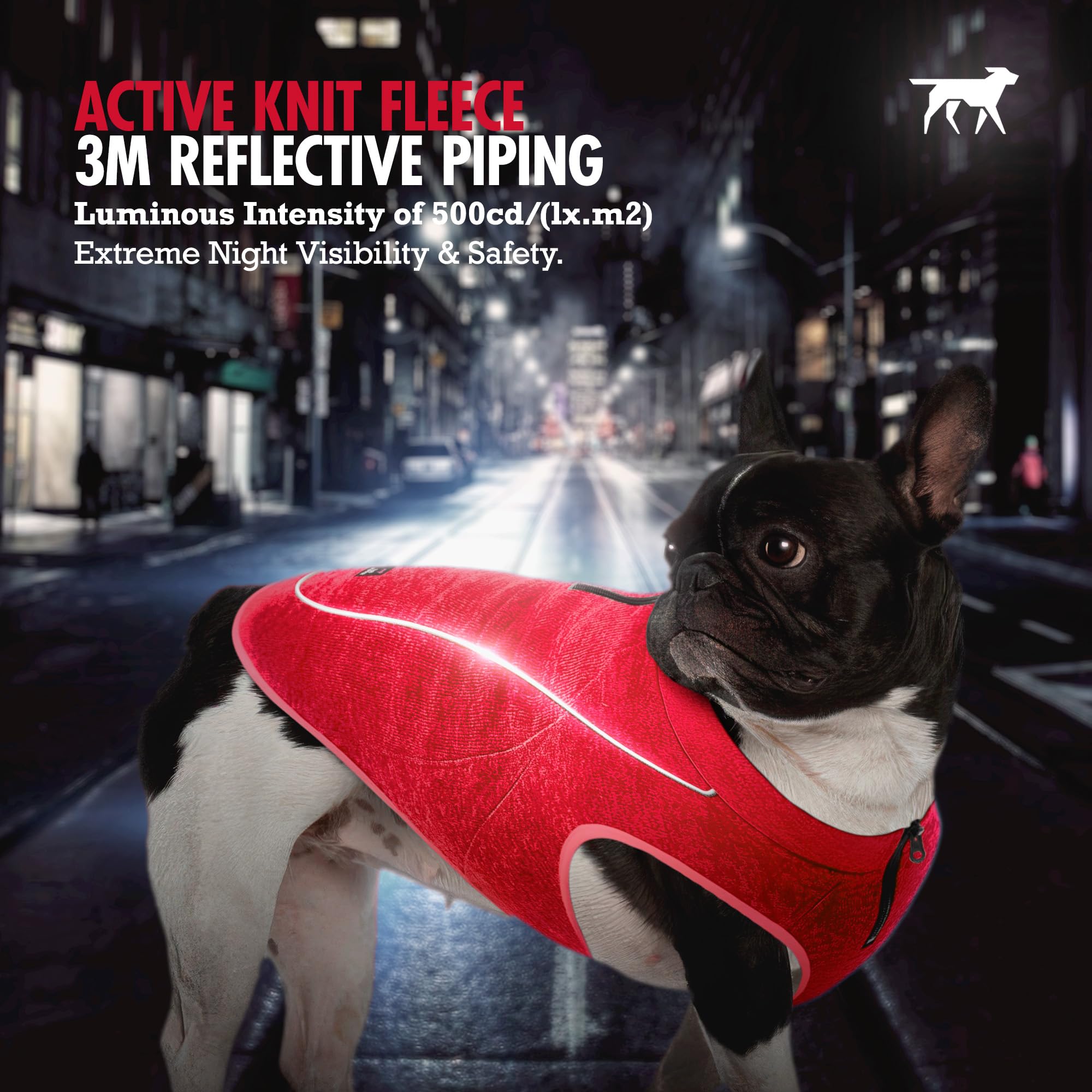Tuff Pupper fleece sweater with Velcro ensuring easy secure fit.