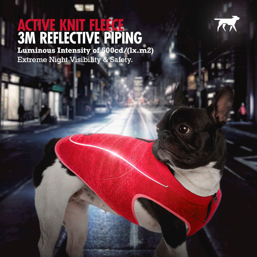 Tuff Pupper fleece sweater with Velcro ensuring easy secure fit.