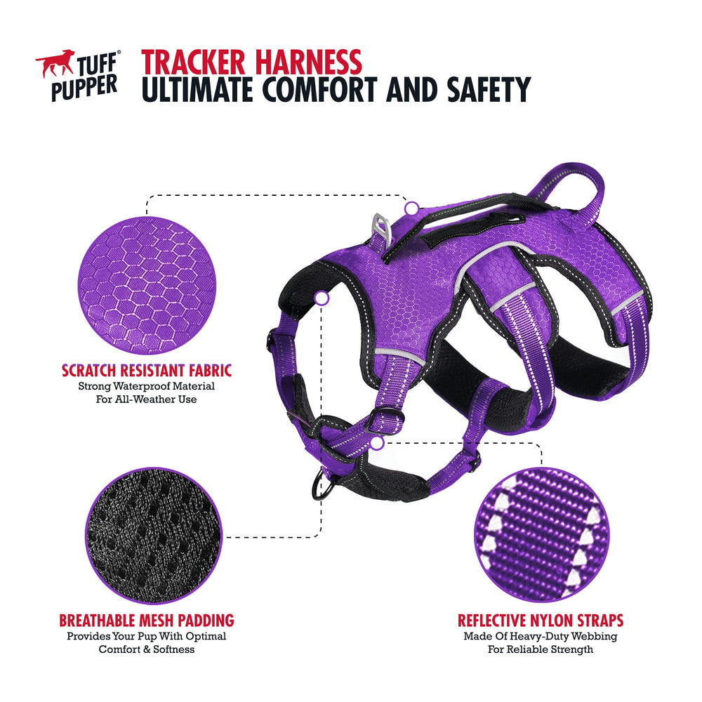 Tuff Pupper foam-padding comfort offers breathable wear with reduced hot spots.