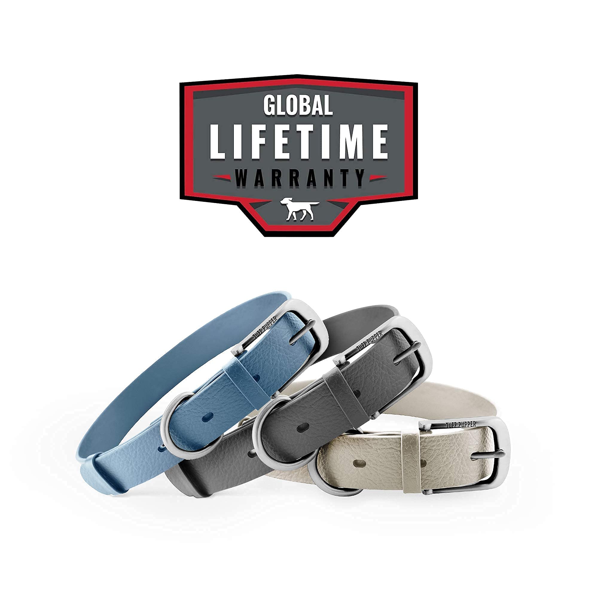 Tuff Pupper four-size range fits small to large breeds securely.