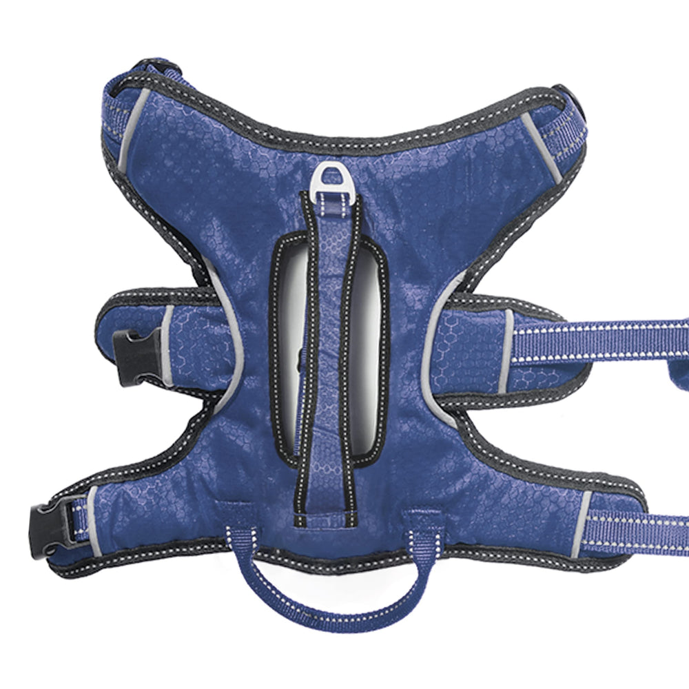 Tuff Pupper Escape Proof Harness five-point adjustment ensures snug, breed-spanning fit.