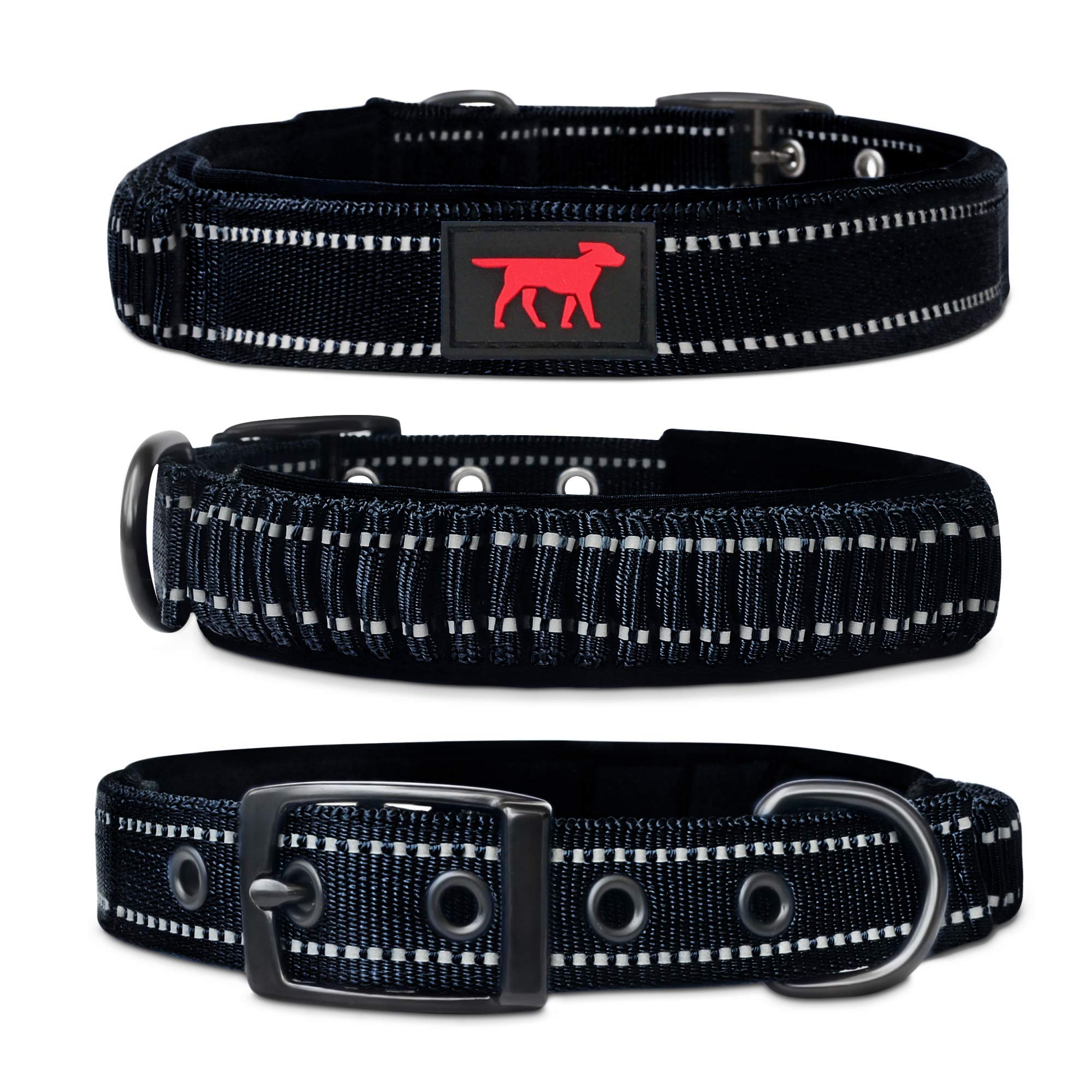 Tuff Pupper heavy-duty collar with handle and buckle offering secure control during walks.
