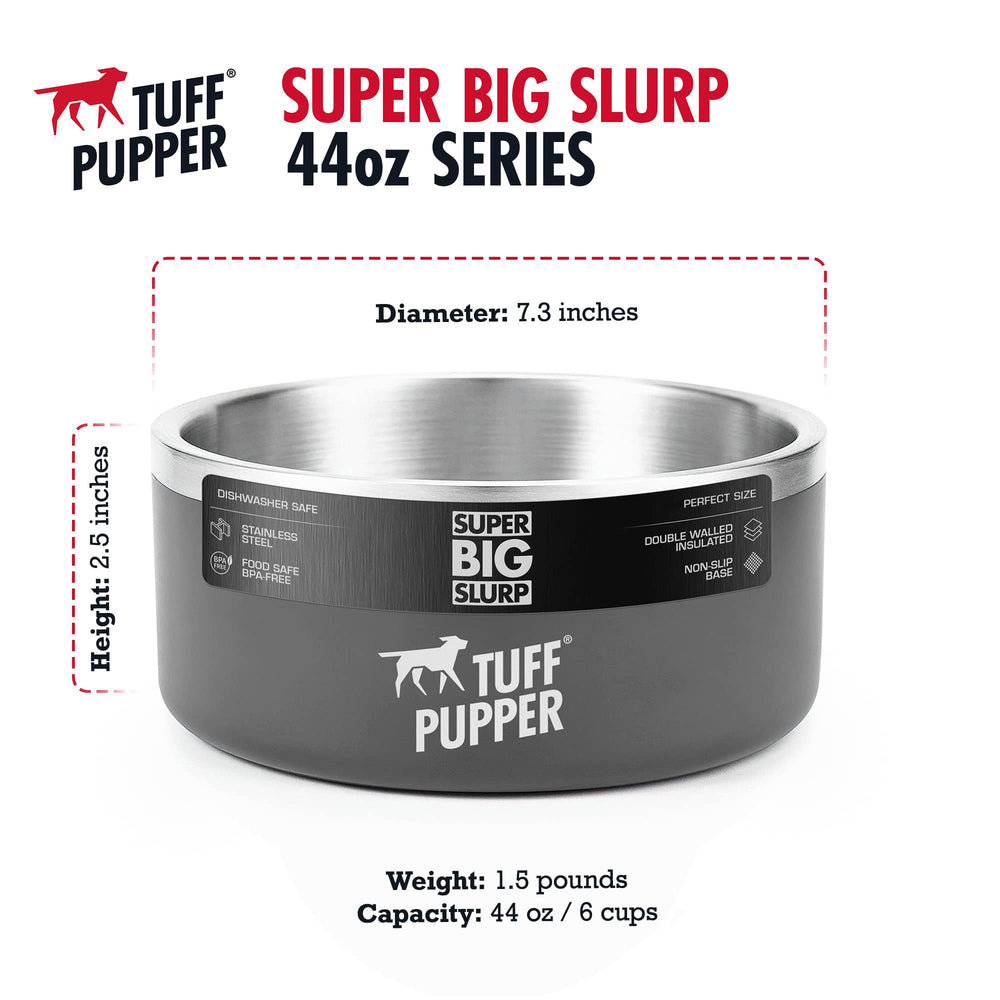 Tuff Pupper outdoor weather-resistant dog bowl ready for outdoor use.