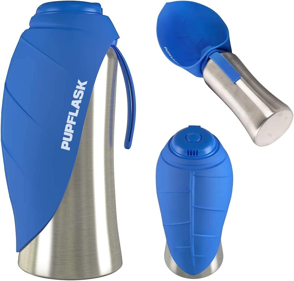 Tuff Pupper PupFlask odorless silicone cup highlights food-safe materials.