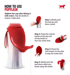 Tuff Pupper PupFlask silicone cup expanded for generous drinking sessions.