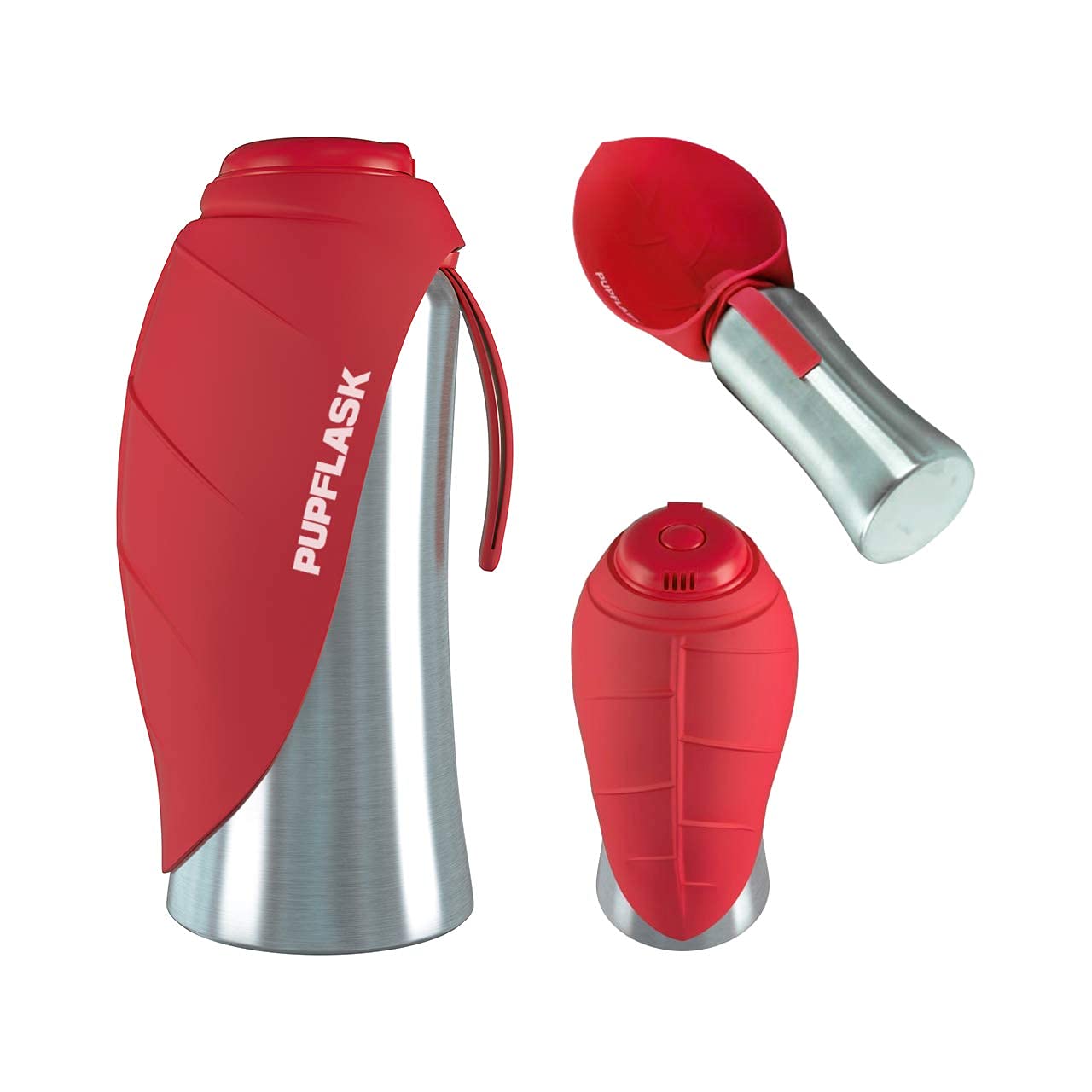 Tuff Pupper PupFlask travel-ready design fits in bags and car cup holders.