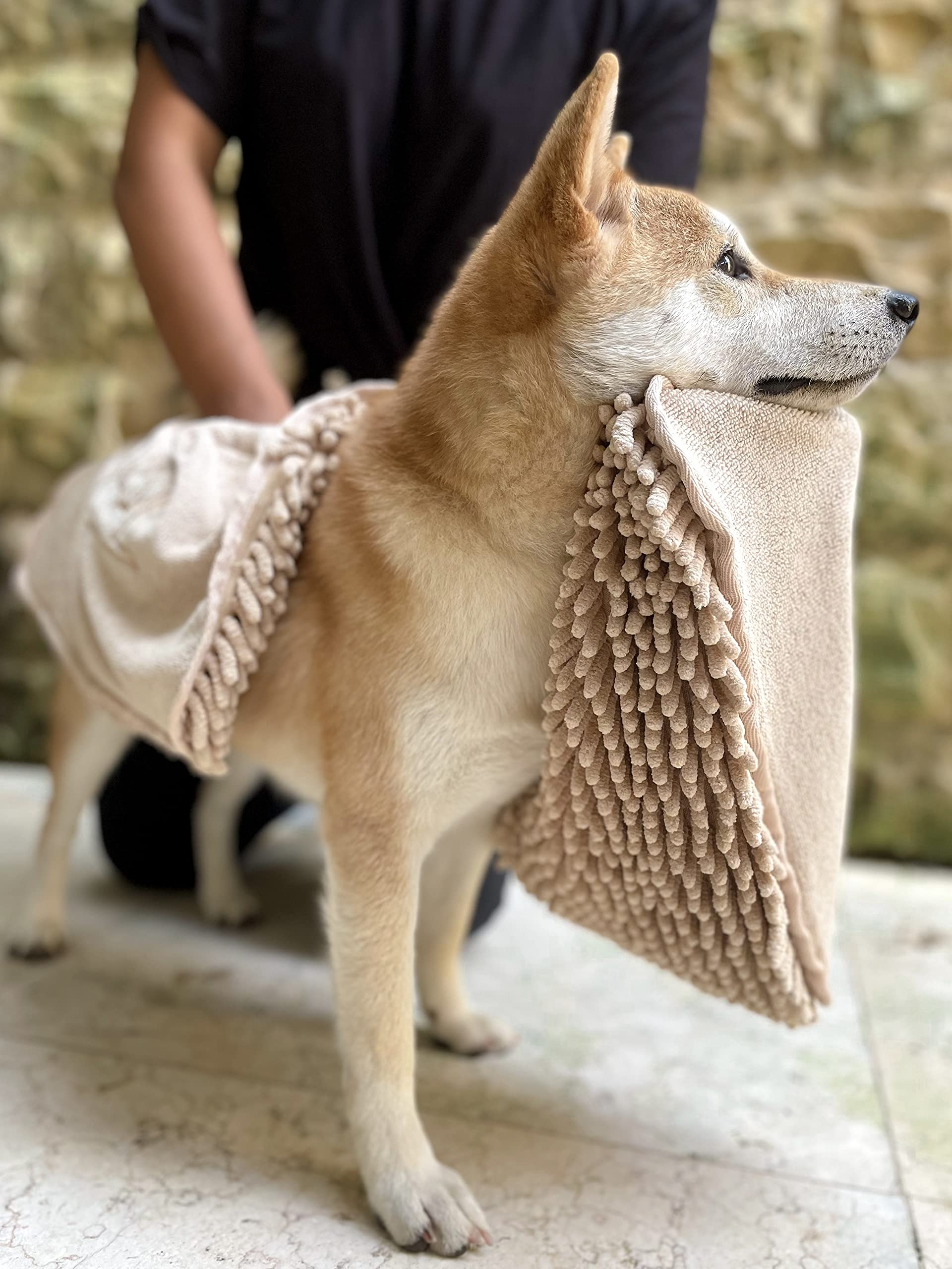 Tuff Pupper Quick Dry Towel fast drying action reduces towel time