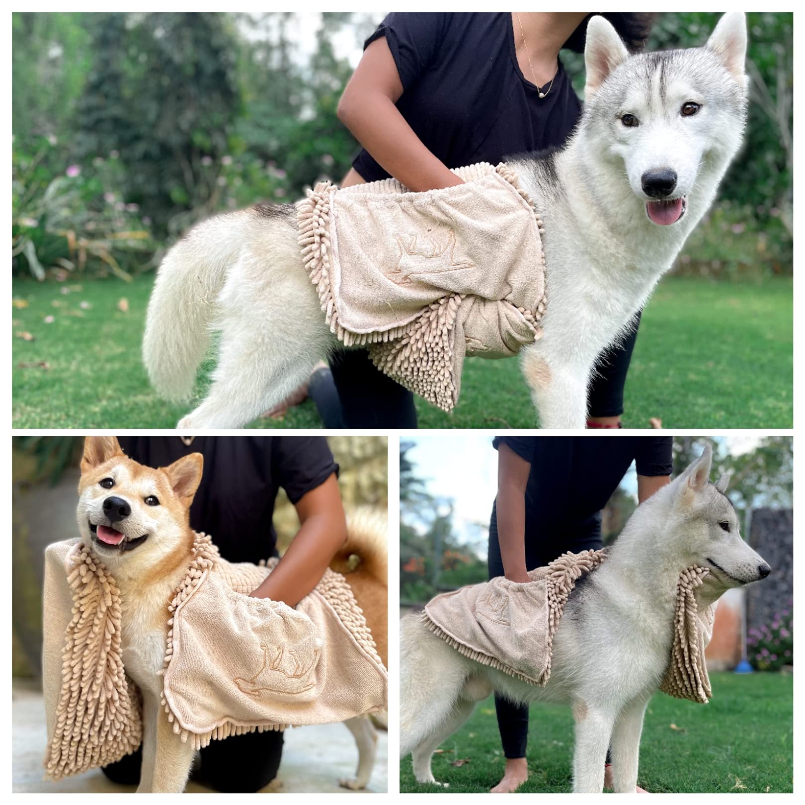 Tuff Pupper Quick Dry Towel machine washable design for easy care