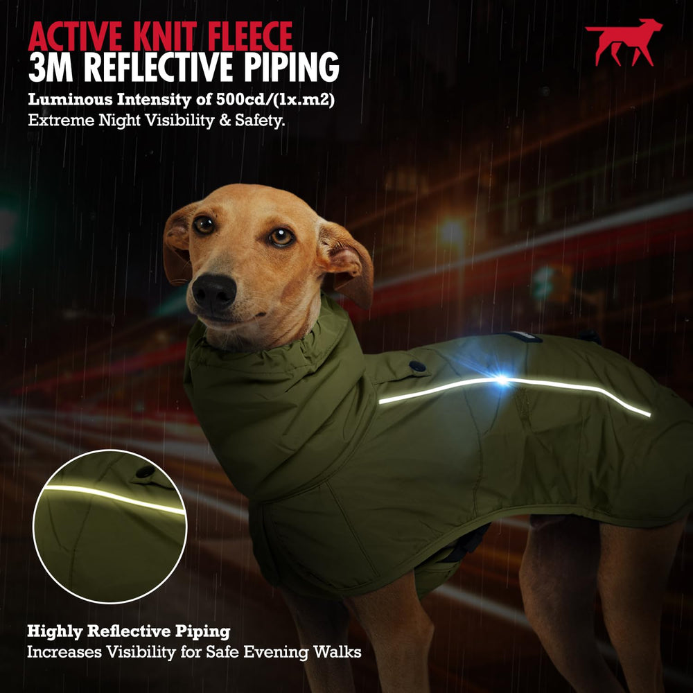 Breathable mesh interior of Tuff Pupper raincoat