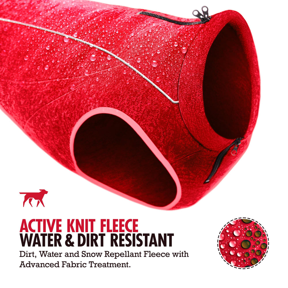 Tuff Pupper insulated jacket with reflective back strip for safer night walks.