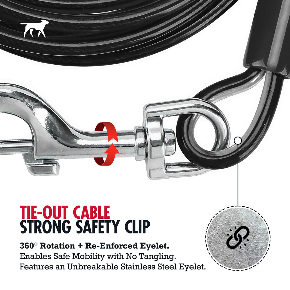 Tuff Pupper reinforcement rings protect cable ends from wear during pulls.