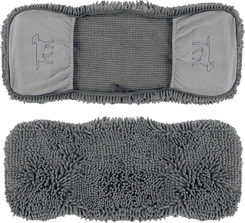 Tuff Pupper Quick Dry Towel pocket design helps you dry legs and underbelly easily.