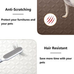 Tuffeel lightweight dog blanket shows easy-care fabric ready for washing.