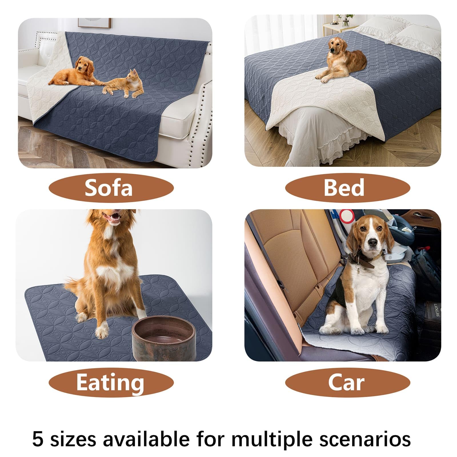 Tuffeel machine washable dog blanket simplifies post walk cleanup.
