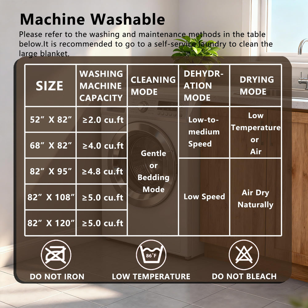 Tuffeel care shot of machine-wash cold cycle instructions.