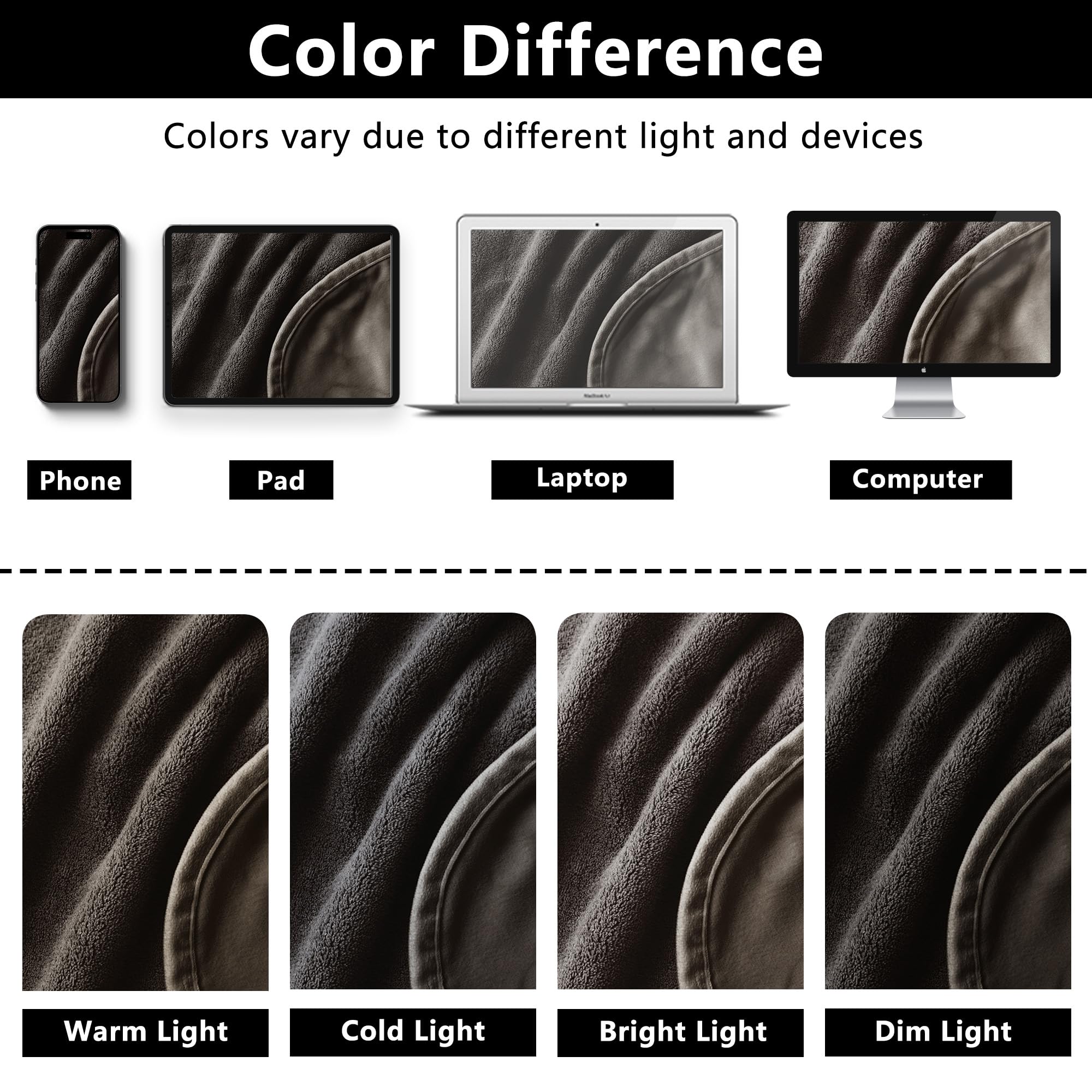 Tuffeel color options light and dark brown to fit décor.