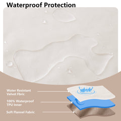 Tuffeel Waterproof Blanket reversible velvet and flannel sides offer versatile comfort.