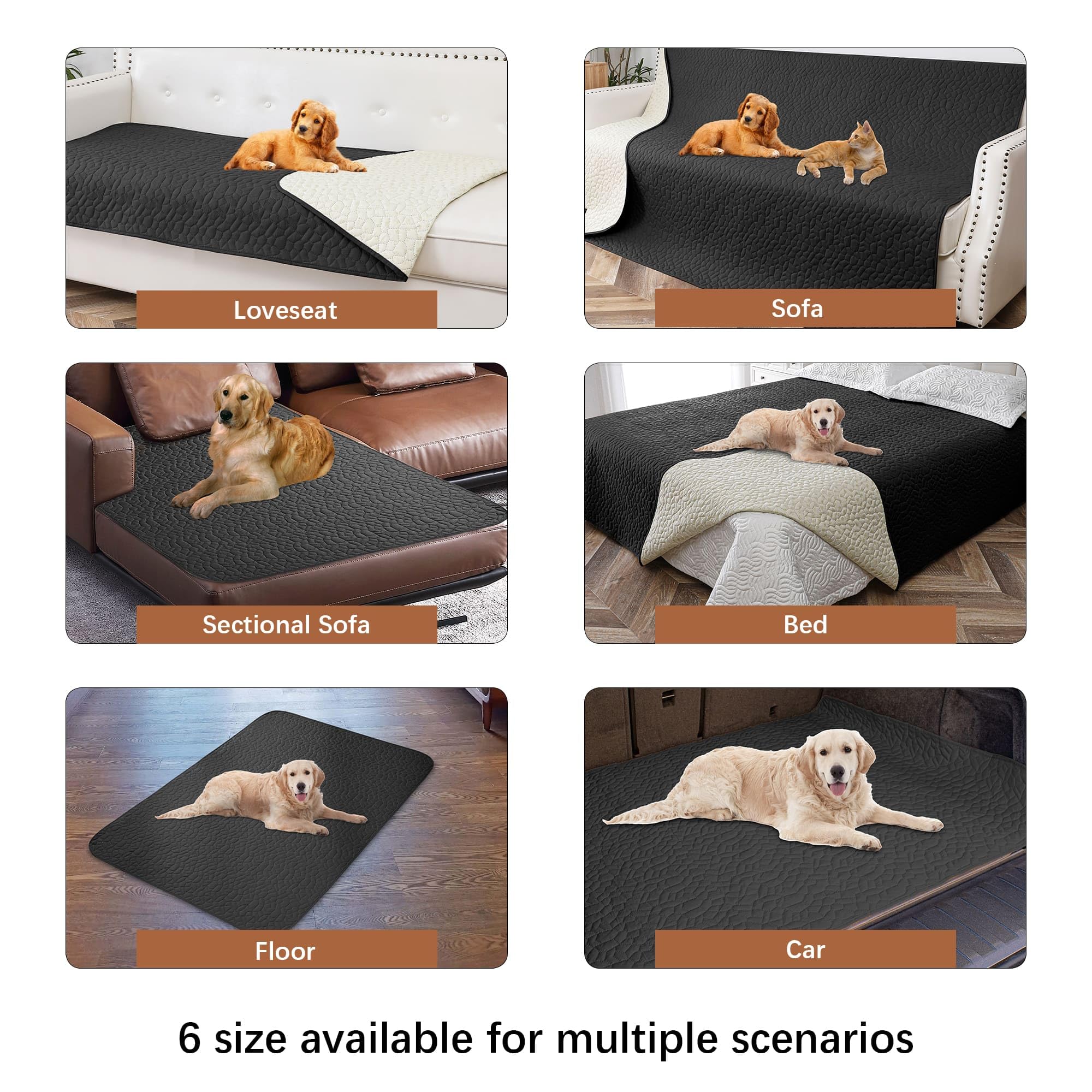 Tuffeel six-size range fits beds, chairs, and sofas.