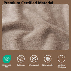 Tuffeel Blanket close-up with TPU lining for liquid protection.