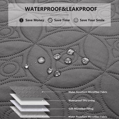 Tuffeel waterproof dog blanket reversible colors display dual-tone design for versatile styling.