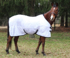 TuffRider Comfy Mesh Fly Sheet UV protection highlights sun-reflective fabric for pasture days.