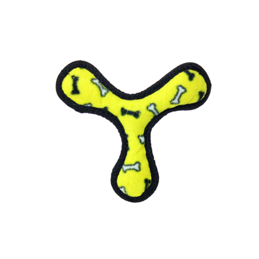 TUFFY Tuffy Jr Bowmerang Yellow Bone texture close-up shows soft fabric grip