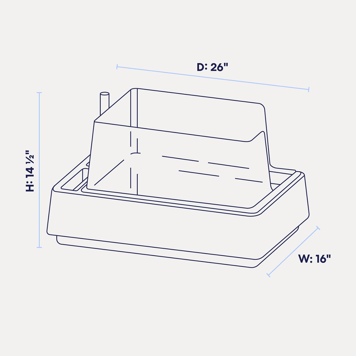 Tuft & Paw Cove 8-inch privacy walls provide cat privacy and containment