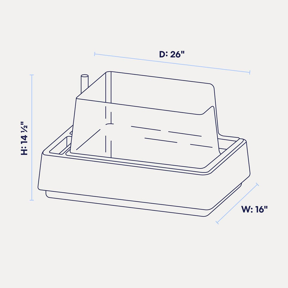 Tuft & Paw Cove 8-inch privacy walls provide cat privacy and containment