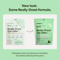 Tuft & Paw tofu cat litter clumps quickly for easy scooping and disposal.