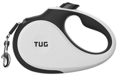 TUG 360° leash in-use shows smooth, tangle-free walks with 16ft reach