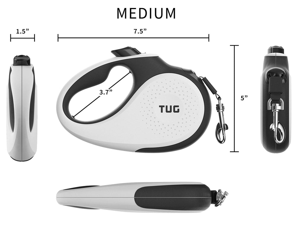 TUG 360° leash demonstrating one-handed brake and lock for quick control