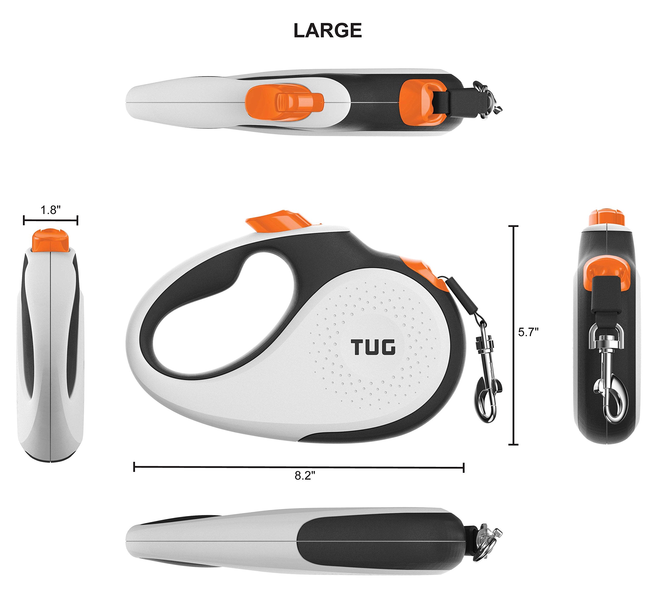 TUG anti-slip handle closeup highlights a comfortable grip on walks