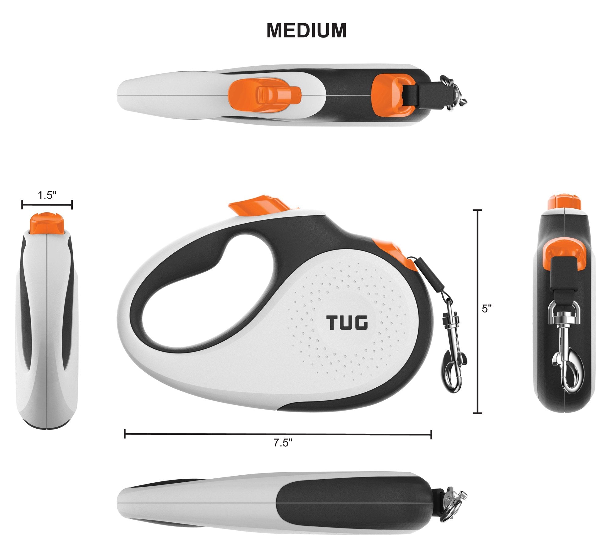 TUG anti-slip-handle close-up demonstrates comfortable grip during long walks.