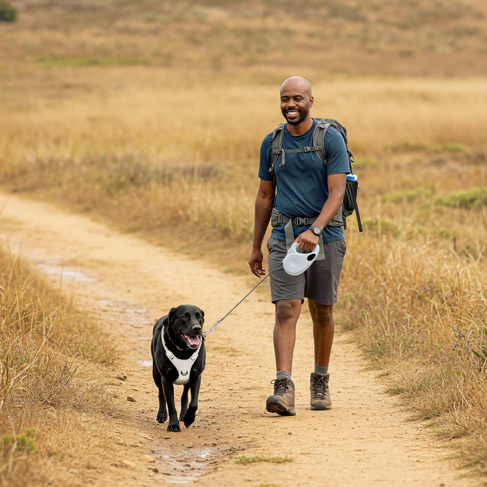 TUG harness durable nylon shell withstands active dogs during adventures