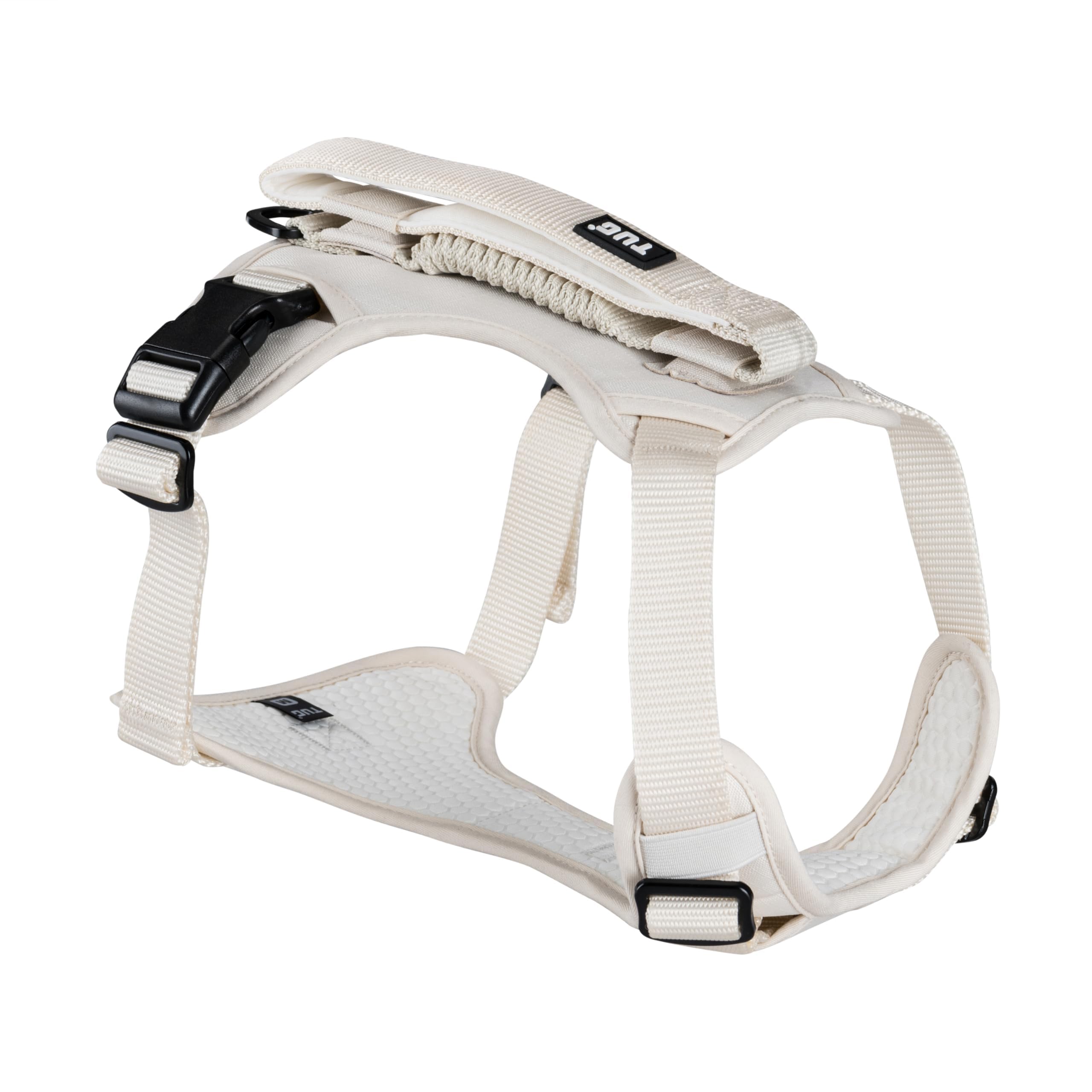 TUG Grab Harness front-attachment shows quick-control in crowded sidewalks.