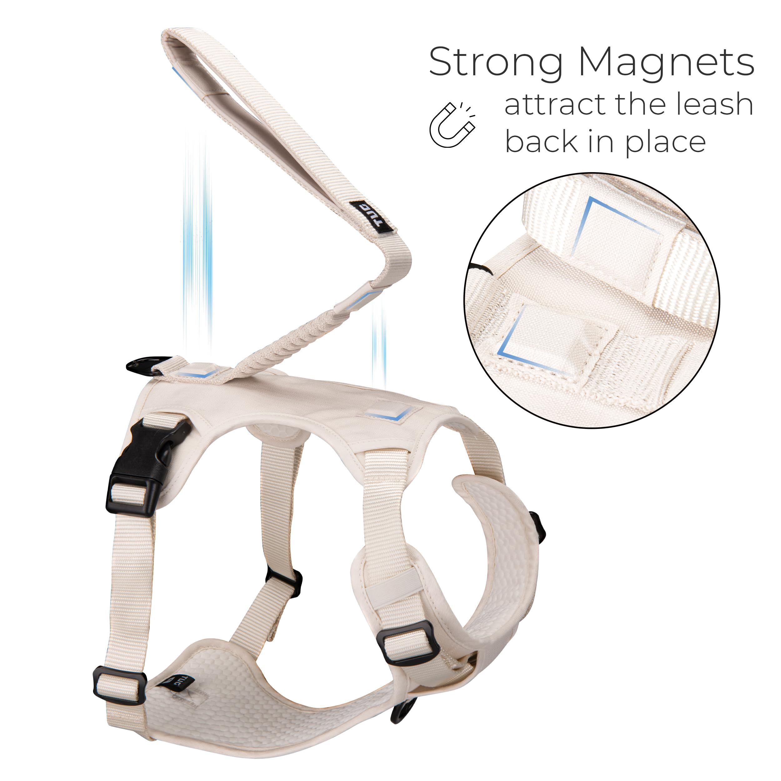 TUG Grab Harness rear-attachment enables traditional guiding during relaxed jogs.