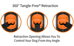 TUG heavy-duty internal coil ensures consistent retraction on longer strolls.