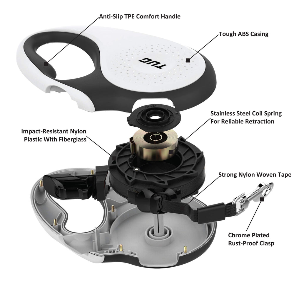 TUG large-dog leash dimensions check for size suitability