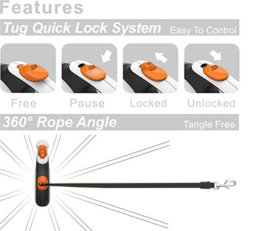 TUG lock/unlock thumb control enables quick roll-on and roll-off.
