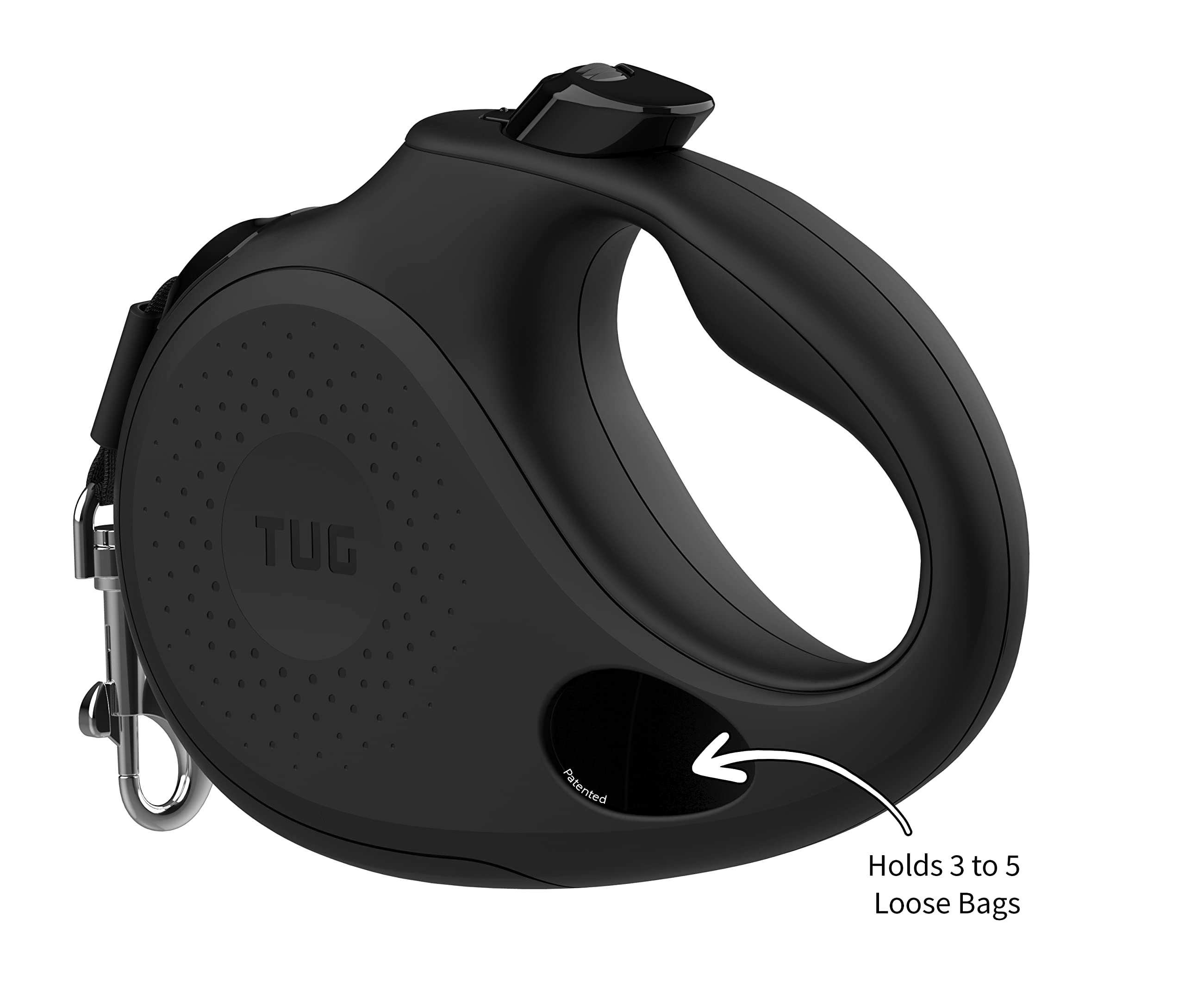 TUG Oval black color product shot highlighting sleek durable everyday use.