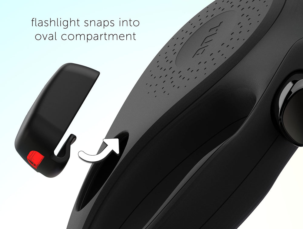 TUG Oval ergonomic grip close-up showing comfortable thumb operation.