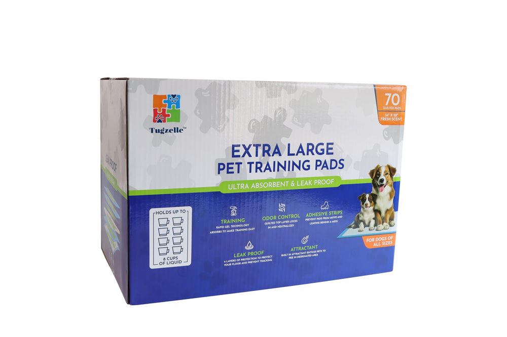 Tugzelle Fresh Scent pad anti-leak liner protects floors during accidents