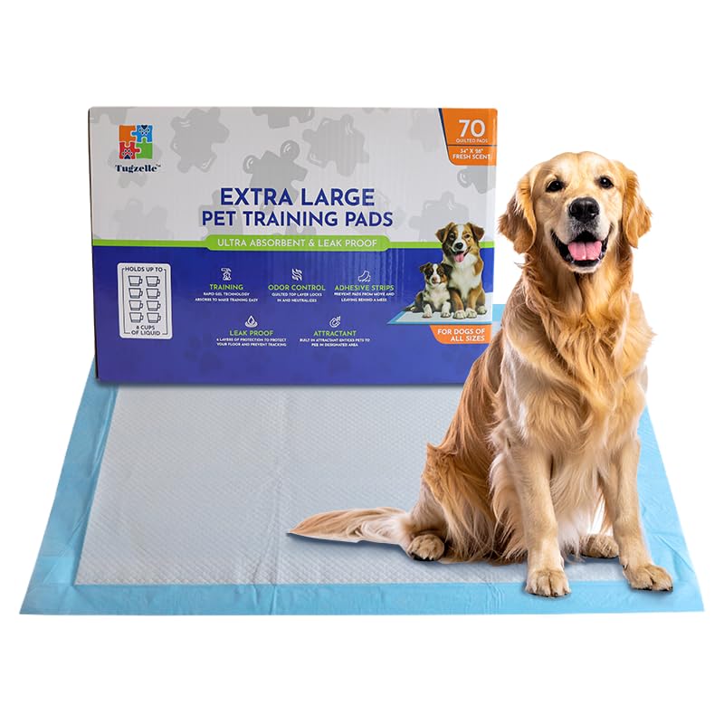 Tugzelle Fresh Scent pad quick-dry top sheet reduces tracking on paws