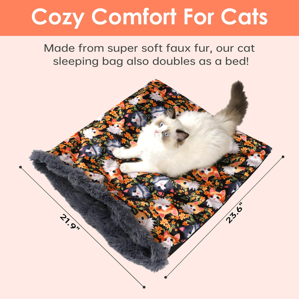 Tuiskusa cat bed cave nonslip bottom helps keep the bed in place.