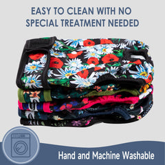 Tuiskusa dog diaper breathable material reduces irritation and chafing.