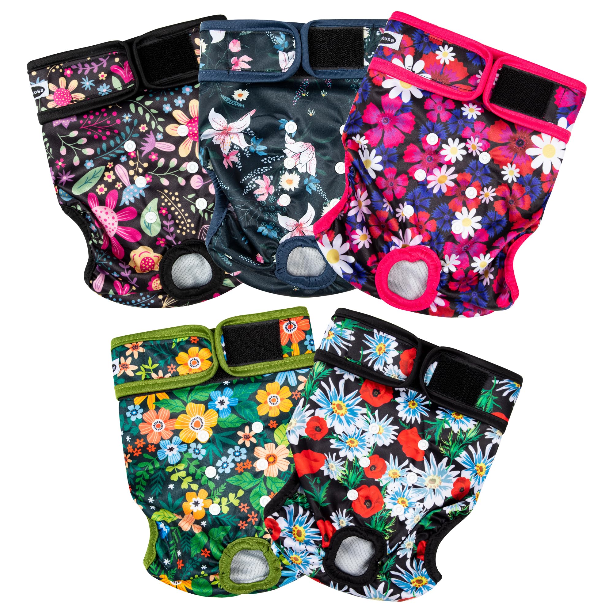 Tuiskusa dog-diapers-easy-clean design makes repeated washing simple.